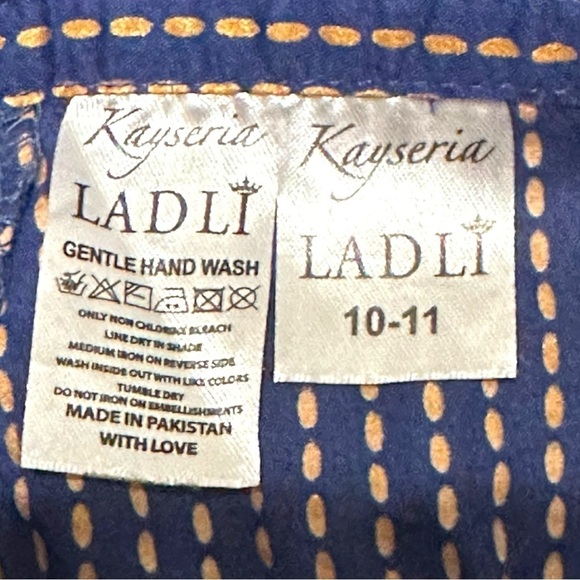 Kayseria Ladli Girls’ Bohemian Flared Palazzo Pants - Size 10-11 - Picture 5 of 5